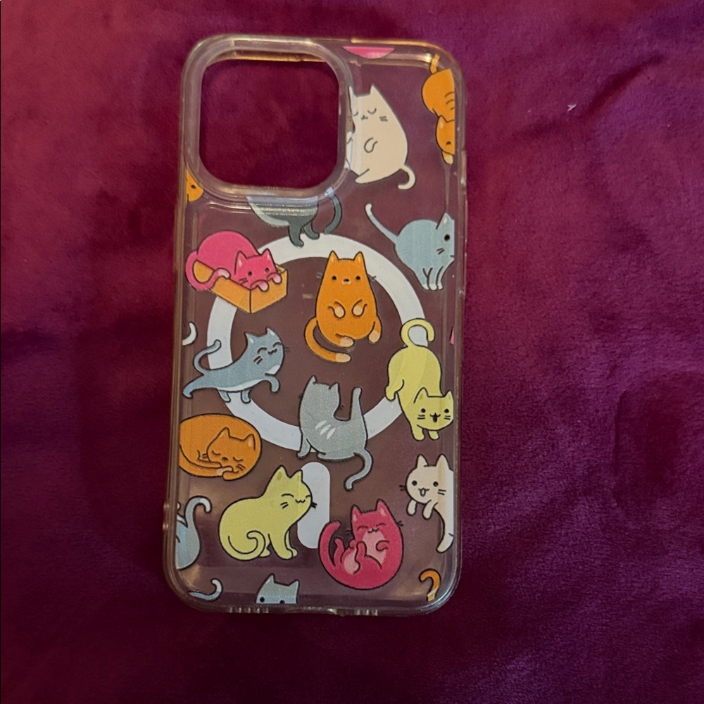 Colorful Cat Pattern Phone Case